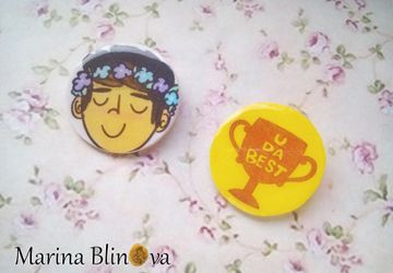 Брошки с изображениями