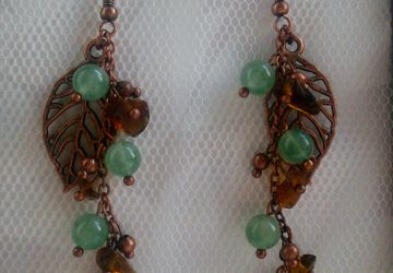 Серьги "Таинственный лес"