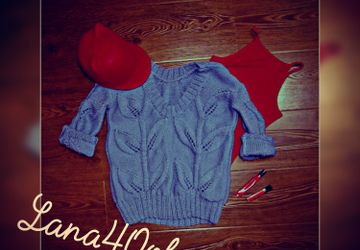 Кофта «Крупные листья»