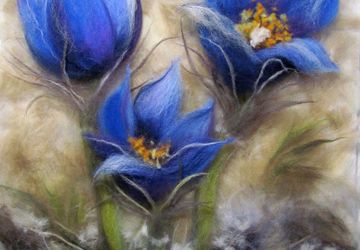 Мастер-класс по живописи шерстью