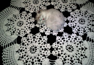 Кружевная ажурная салфетка