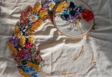 Вышивка лентами