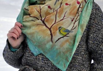 Платок "Скоро весна"