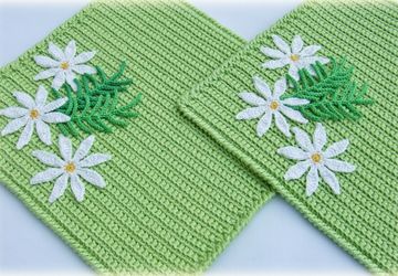 Набор кухонных прихваток "Луговые ромашки"