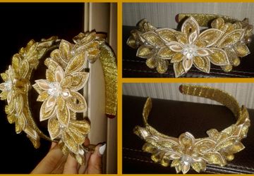 Ободок для золотой королевы