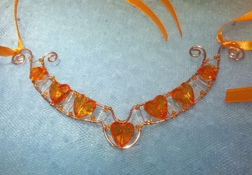Ожерелье "Оранжевое счастье"