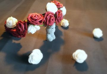 Цветочный ободок из фома.