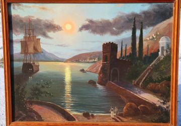 Картина маслом "Вслед за мечтой"