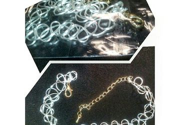 Белый тату-чокер