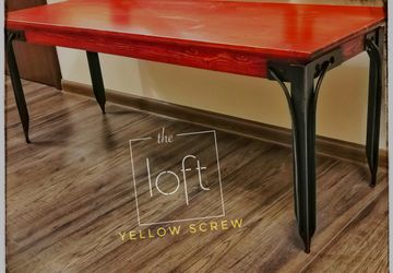 Кофейный столик "красный вулкан"