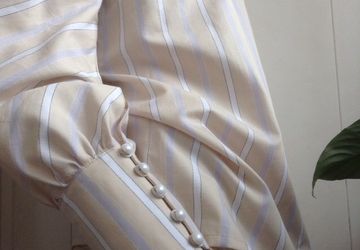Блузка из хлопка в полоску