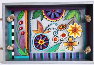 поднос деревянный