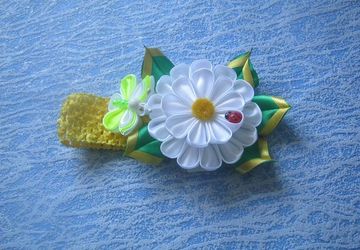 ромашка с бабочкой