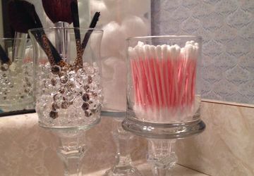 Стакан для косметических кистей своими руками.