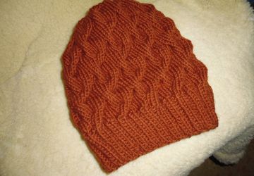 Шапка с загибом