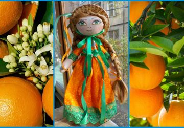 Интерьерная кукла Апельсинка