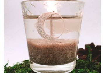 "Лунные фазы" гелевая свеча 8 часов время горения