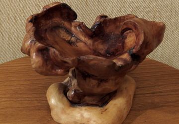 Малютка. Контрастная ваза из капа