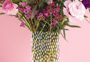 Сделай сам: Матированная стеклянная ваза.