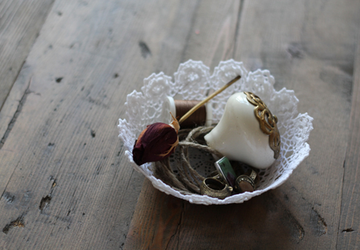 Чаша из кружевной салфетки своими руками.