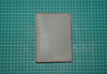 Холдер для автодокументов серого цвета