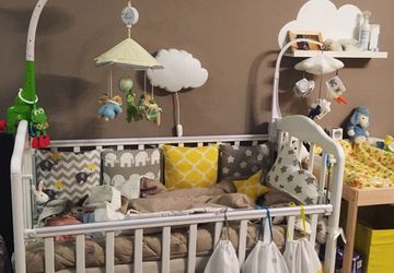 Бортики подушки в кроватку