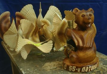 Заказ на юбилей, мишка с коньяком