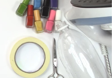 Браслет из пластиковых бутылок своими руками.