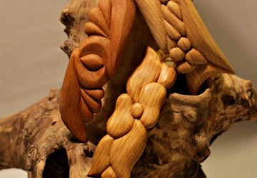 Заколки деревянные резные автомат