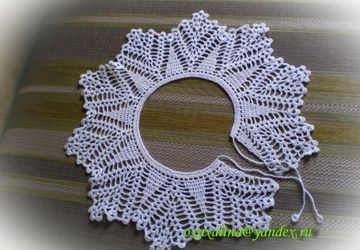 Вязаный воротничок