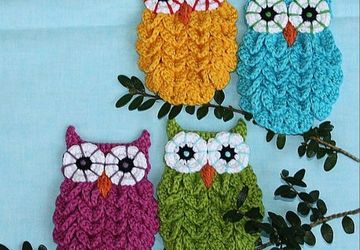 Картина из вязанных салфеток своими руками.