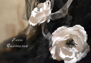 Зажим для волос "Снег"