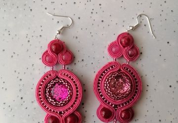 Сутажные серьги