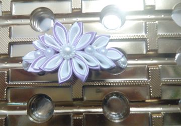 Канзаши: Заколка-автомат