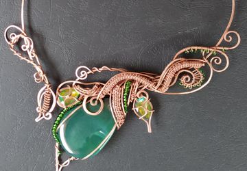 Колье с агатом