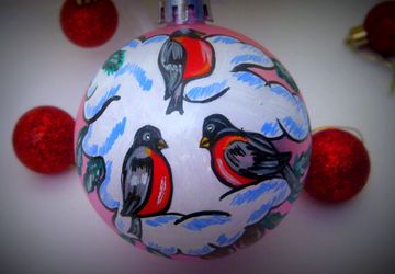 Снегири на ветке