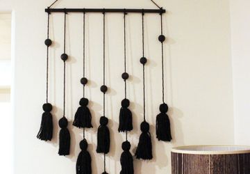 Шикарное панно из кисточек своими руками