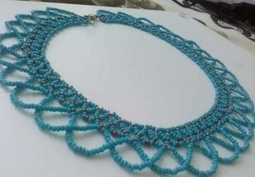 Ожерелье из бисера "Морская волна"