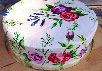 Акварельный торт