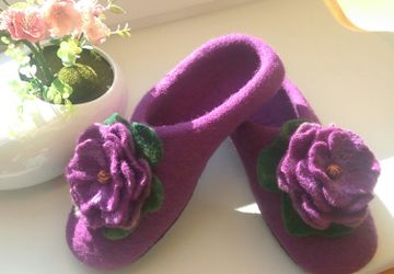 Домашние тапочки - Цветок