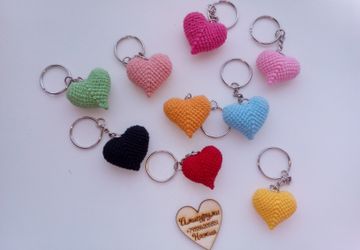 Брелоки ко дню святого Валентина.