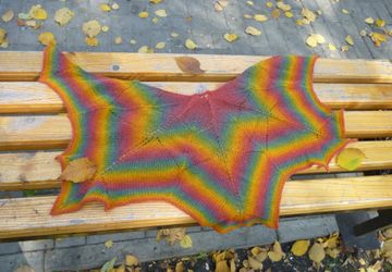 Шаль "Кленовый лист"