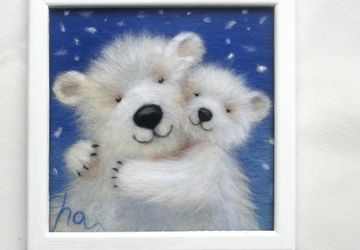 Картина из шерсти