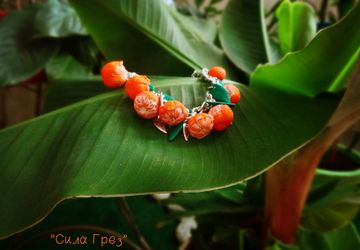 Браслет "Новогодний манадрин"