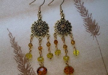 Серьги "Золото степей"