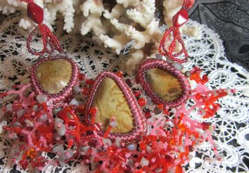 Ожерелье ручной работы "Коралловое"