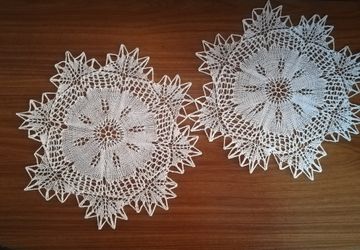 Салфетки, вязанные спицами
