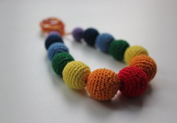Вязаные бусы