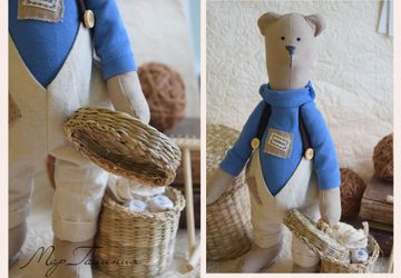 Мишка Тильда ручной работы