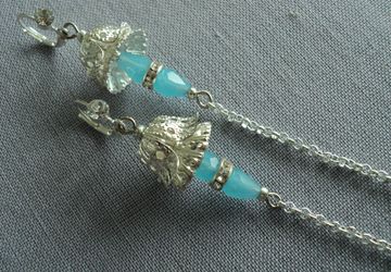 Длинные серьги Дюймовочка